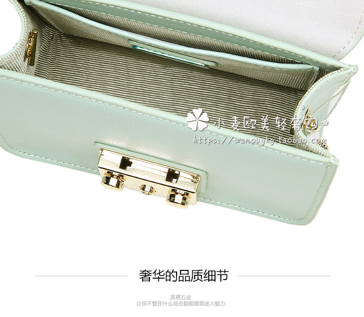 如何辨別mk鎖頭包 歐美正品代購FURLA 芙拉女包Metropolis小方包單肩斜挎鎖頭鏈條包 如何分辨lv水桶包