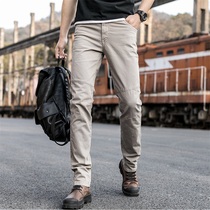 (Jack AJ Official Shop) 2022 Mens elastic exercise in pure cotton Korean version of casual trousers AF 802