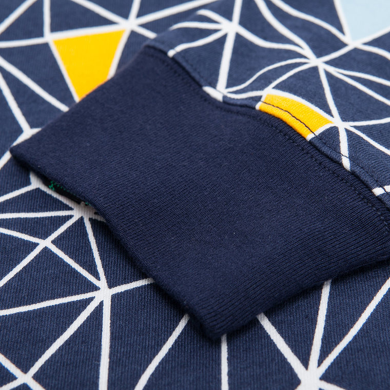 美特斯邦威2015秋装新款男装满身染整印花圆领卫衣吊牌价199元