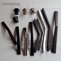 New modern furniture handle cabinet drawers handle minimalist American black handle black red antique bronze handle