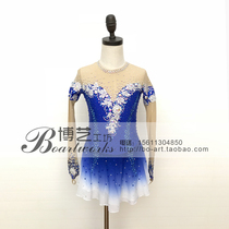 Boyi professional customized figure skating clothing Children adult competition performance grading skating dress A1230