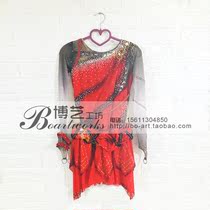 Boyi professional customized figure skating clothing Childrens adult competition performance grading skating dress A1244