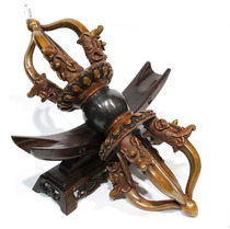 Nepal imported copper five-stock Vajra Tantric instrument ornament Five-stock magic pestle length 50 cm