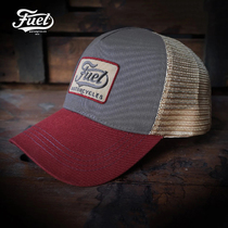 (FUEL) Spain Import Retro Tide Sign Baseball Cap Breathable Suncap Tightness Adjustable