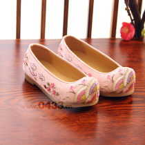 Korea imported one-year-old childrens girl embroidered Hanbok hook shoes girls performance dance shoes H-P01899