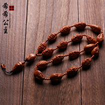 Olive Nuclear single-sided Rohan long string necklace pendant Olive Huo nuclear sculpted male text Hanging South Worker Strings