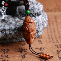 Pure Artisanal Olive Nuclear Elephant Giri Pendant Pendant Olive Hu Nuclear Sculpture for men and women playing single single seed