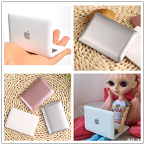 Simulation mini Apple laptop model Pripu Blythe small cloth Tang Guo doll ornaments play props