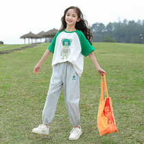 Girls' Summer Package 2023 New Short-Seve T-shirt Pure Cotton Package Adult Girls Package Summer Girl Half Sleeve 9 Children Pack