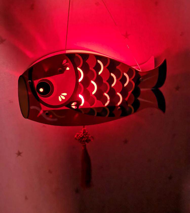 传统元宵节新年手提灯笼手工材料包制作l鱼灯春节花灯diy半成品