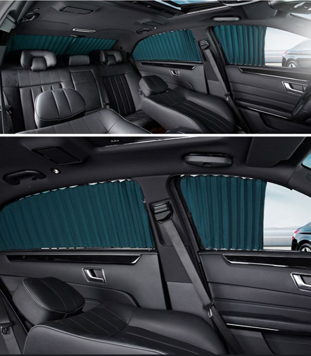 Qi Chen D50 car curtain special car track heat insulation shading sunshade retractable privacy side curtain