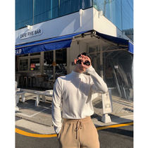 GAHKSTUDIO couture Korean designer ins Spring Summer High collar bottom T-shirt