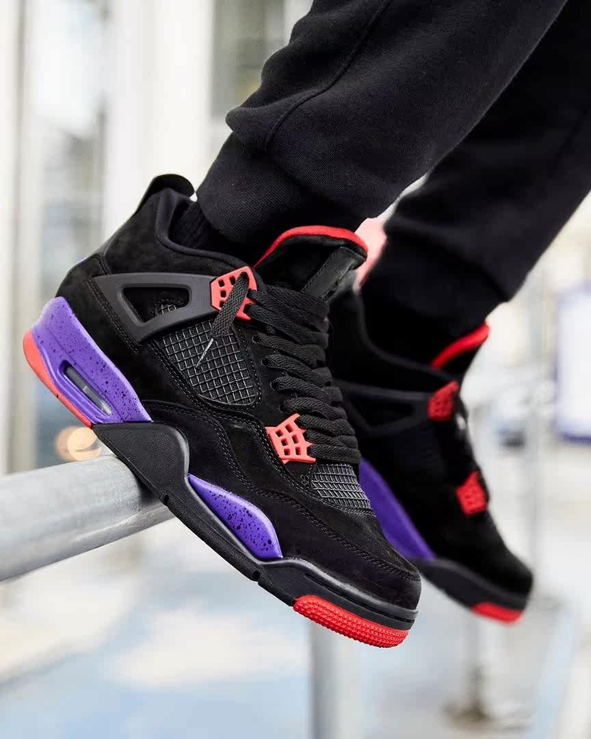 sms air jordan 4 nrg raptors aj4 猛龙 乔4 黑紫 aq3816-065