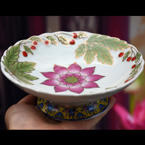 For the pan-tribute fruit pongkot tray for the Buddha supplies Buddha in front of the fruit ceramic for the fruit tray dedicated to the supplies Gunpan