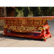 Appliquity Painted Wood Carved Wood Sculptor Table Incense of Zhangmu Buddha Table Gods for table Buddhist Supplies temples for table monasteries