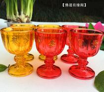 Buddhist Supplies Entrance Treasure for the Buddhas wine glass chaine High foot wine glass dedicated to the wine glass water purifying cup plastic wine flush