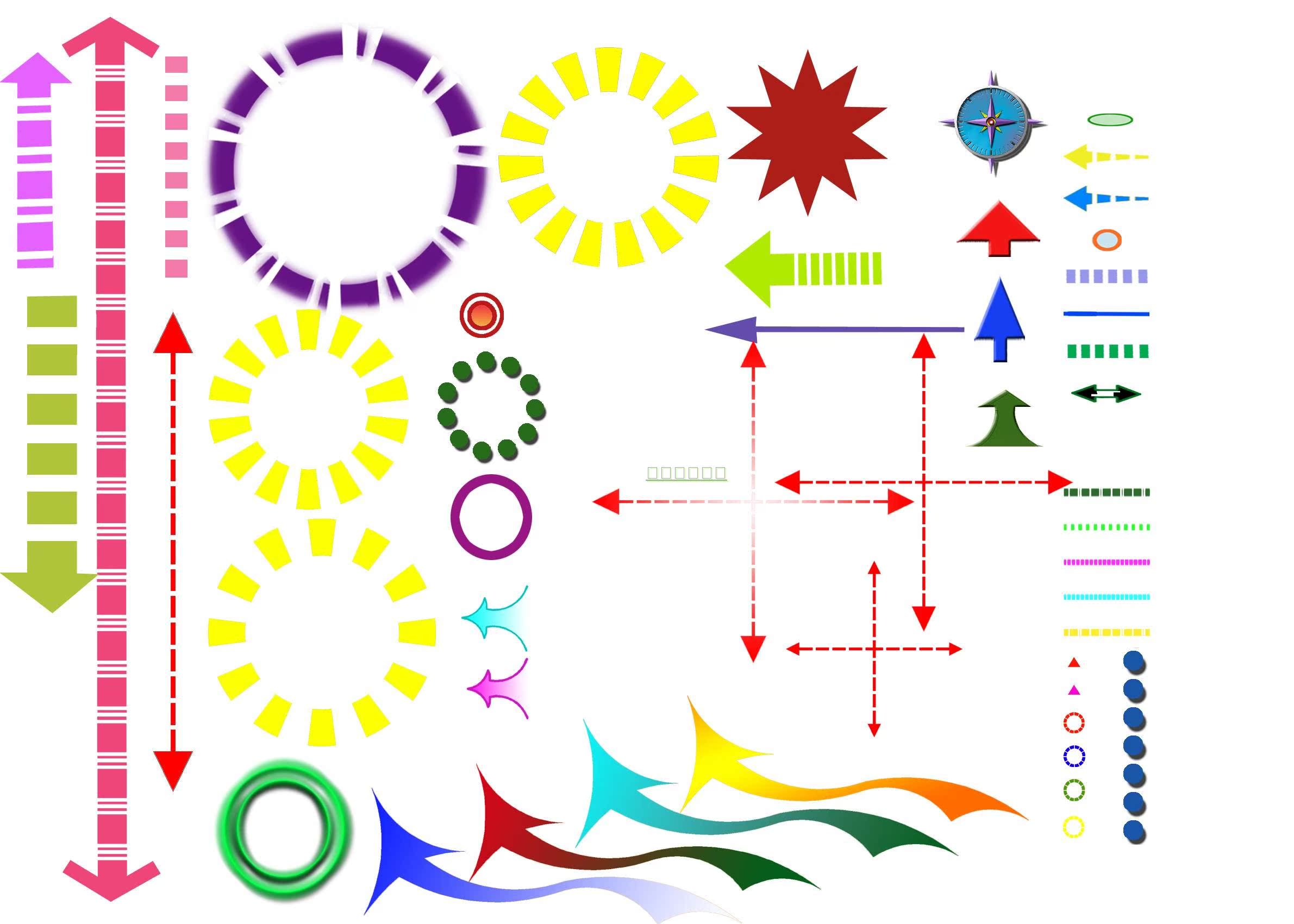 分析图ps素材 园林景观彩平分析图psd分层素材 环艺景观设计素材