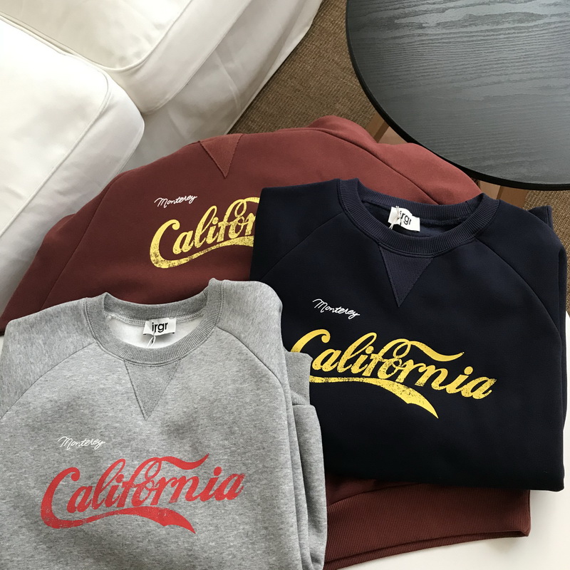 california标志的衣服,california卫衣品牌 california/慵懒少年感的加利福尼亚宽松加绒秋冬字母