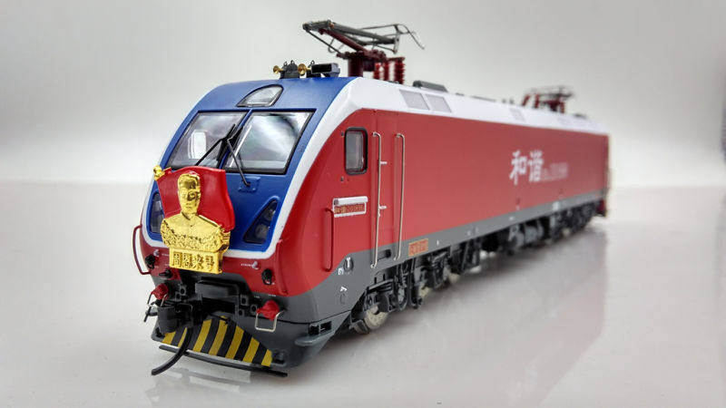火车花园 1/87 中国铁路 hxd1d 和谐电1d 电力机车 火车模型
