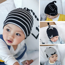 Net red newborn baby hat spring and autumn thin section 6 months boy tide hat cute super cute Princess cotton pull-up hat 3