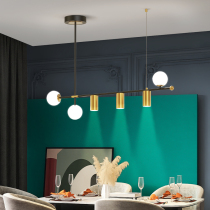 Restaurant chandelier Dining room dining table bar Cafe long strip light luxury Nordic minimalist creative led designer lamps