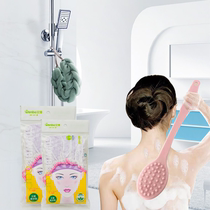 Bathroom hat waterproof transparent hair with bath shower anti-oil soot grey rubbing shower back brush rubbing back silicone shower strips