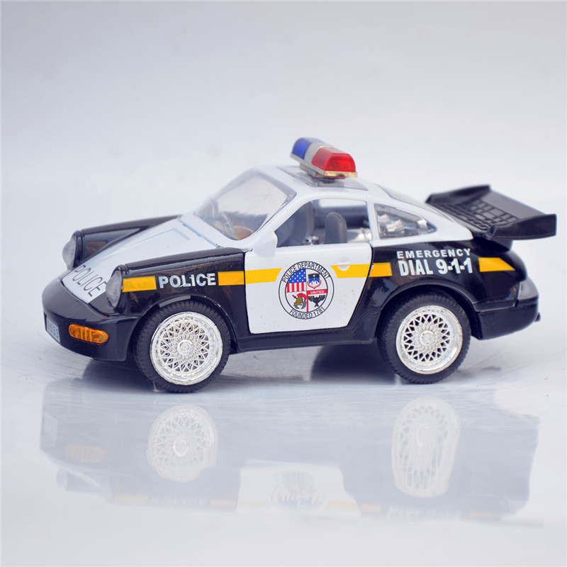 Alloy police car toy pullback car car toy car children's toy car model simulation boy police car