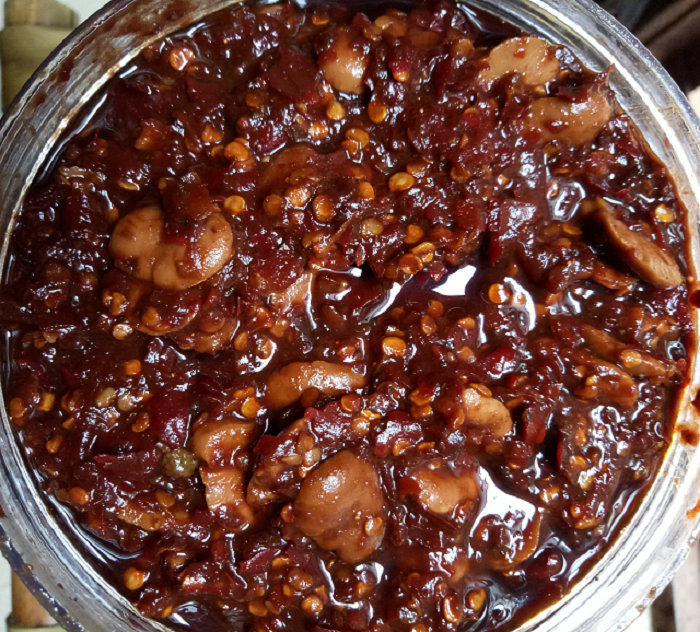 四川合江进宝山农家自晒豆瓣酱无油纯天然胡豆酱500克 2斤包邮