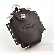 Mirror Stainless Steel Wine Jug Mens Outdoor Portable U-Shaped Mirror Small Wine Jug 6 oz