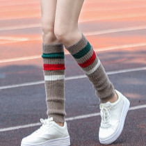 Lady Autumn Winter Ladies Warm Socks European Station Long Drum Pile Socks Socks and kneecap kneecap Kneecap Striped LEG FOOT SLEEVE HAIR LINE