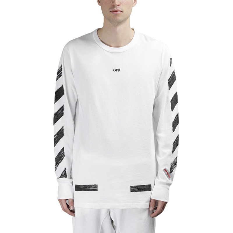 [现货]off-white c/o virgil abloh fw 白色箭头条纹长袖_7折现价1580