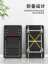 Pull truck thickened folding trolley flatbed truck trailer Push truck Mute flatbed shopping trolley carrier