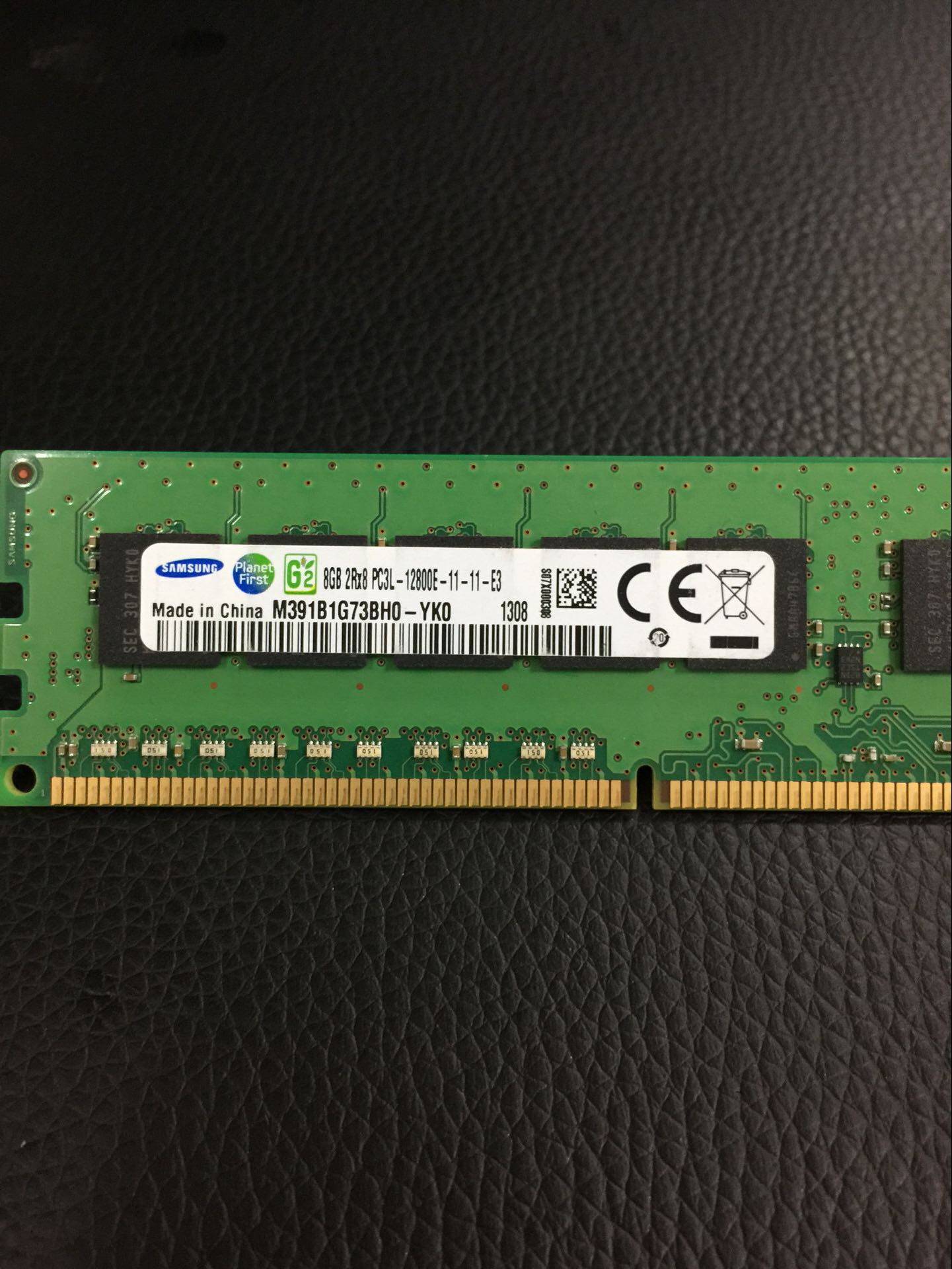 三星全新 8g ddr3 1600纯ecc pc3l-12800e udimm 8gb 服务器内存_7折