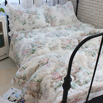 Korean knock good-looking ~ Palace elegant rose natural modal cotton soft quilt sheet set