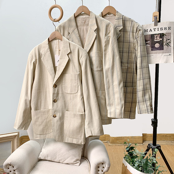 Business veterans withdraw the cabinet~The quality is super good~Retro cotton and linen casual clothes~Business and casual men's suits/Spring and autumn Business veterans withdraw the cabinet~The quality is super good~Retro cotton and linen casual clothes~Business and casual men's suits/Spring and autumn