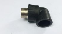 PE outer wire elbow Black hot melt outer tooth elbow 20 25 32 4 minutes 6 minutes 1 inch drinking water pipe accessories