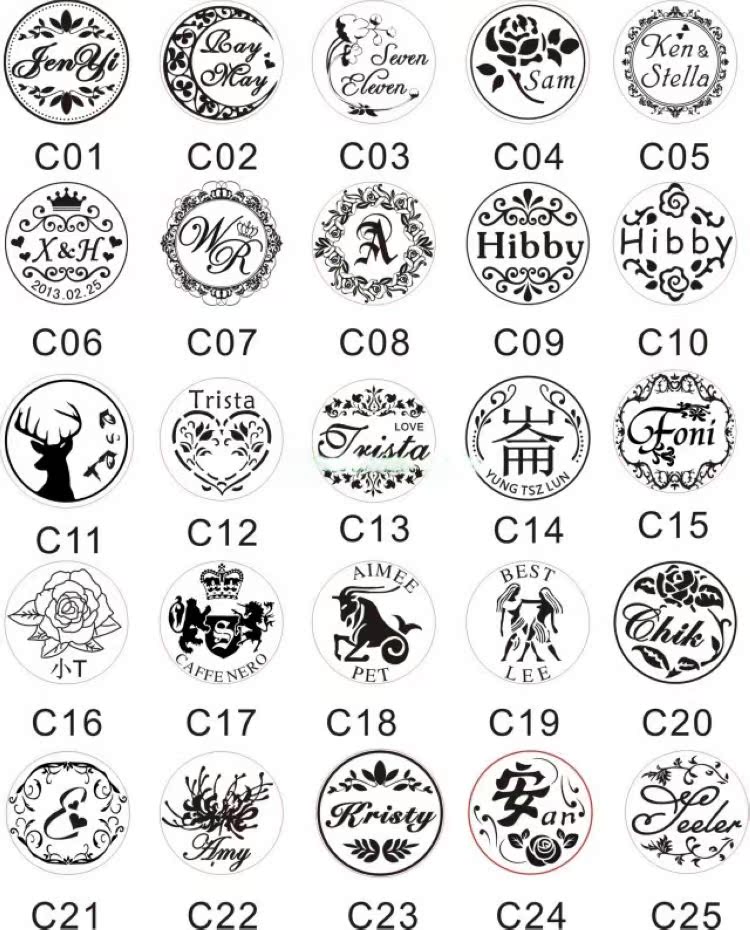 火漆章/方形全铜印章/单章/火漆印章/蜡印印章/可来图