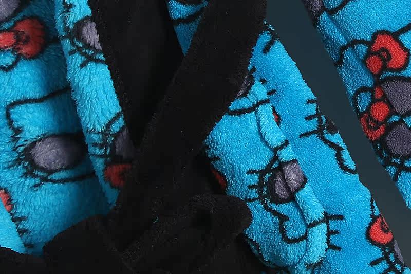 Бархатная накидка, демисезонное термобелье, пижама, комплект, эластичная талия 