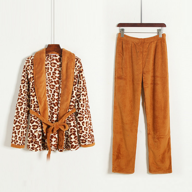 Бархатная накидка, демисезонное термобелье, пижама, комплект, эластичная талия 