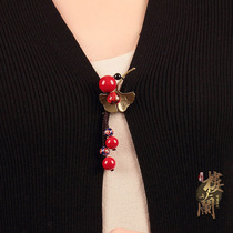 Retro style ethnic style brooch brooch coat sweater with accessories pin shawl buckle open shirt buckle silk towel buckle female