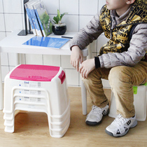Ruiyi square low stool plastic stool changing shoe stool non-slip stool childrens small bench thickening adult bathroom small stool