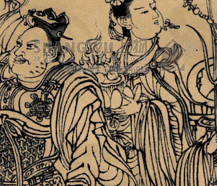 八十七神仙卷工笔白描稿线描稿高清工笔画底稿白描稿高清电子稿