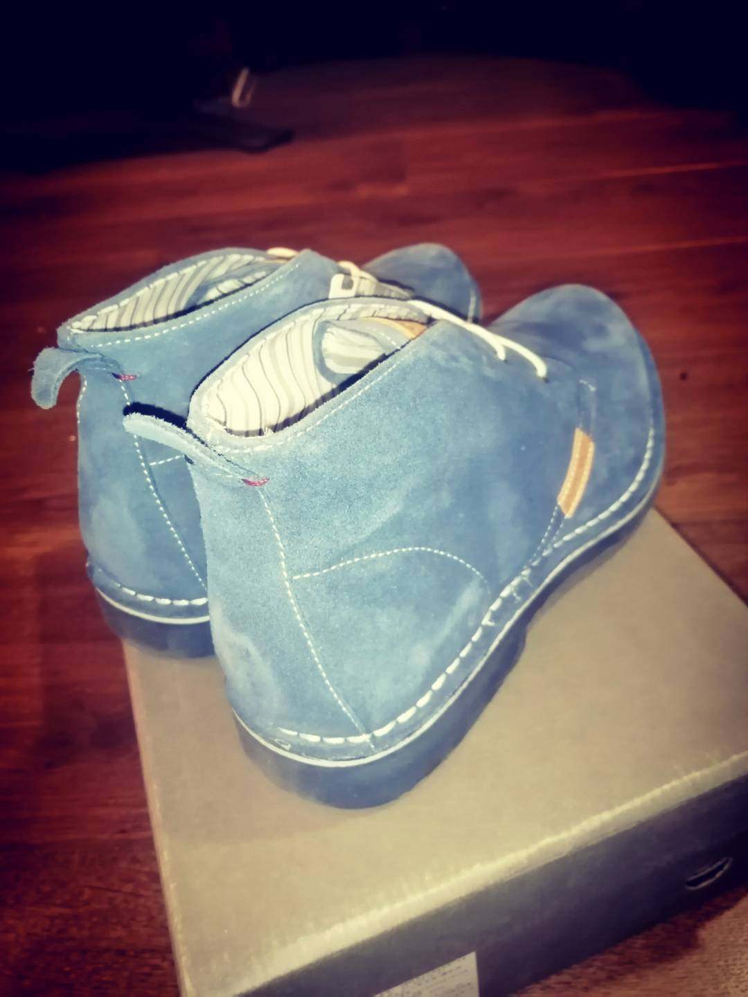 xantholite男士靓丽蓝色牛皮鞋子(极品意大利产,特卖场调价捡漏咯,120