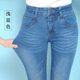 2024 New Mom Jeans Large Size High Waist Middle-aged Loose Elastic Casual Straight Middle-aged Denim Trousers