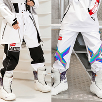XXXsnow men and women Universal snowboard pants windproof waterproof snow pants warm snow pants single double board snow suit suit