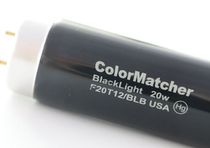 ColorMatcher color tube 20W UV UV F20T12 BLB fluorescent brightener detection