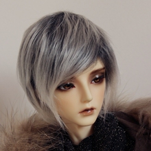 [MQ] 1 / 3, 1 / 4, 1 / 6BJD luts DZ AOD SD Серебряно - серый волосяной парик