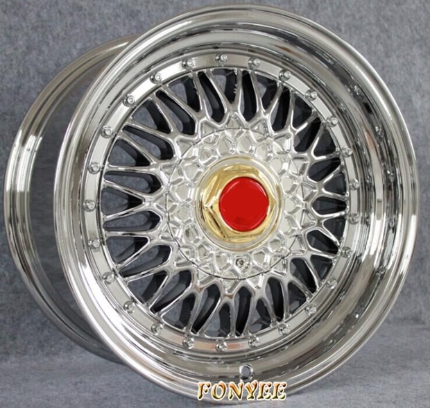 bbs 白/金电镀/绿色爆龟改装轮毂 17寸4*100/108/4*114.3/5*10