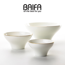 Creative Home Phnom Penh Tableware Western Ceramic Large Dessert Bowl Japanese Salad Soup Bowl Noodle Bowl Rice Bowl