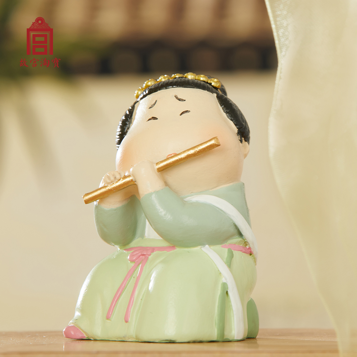 han xizai's banquet picture in q version - antique doll decoration